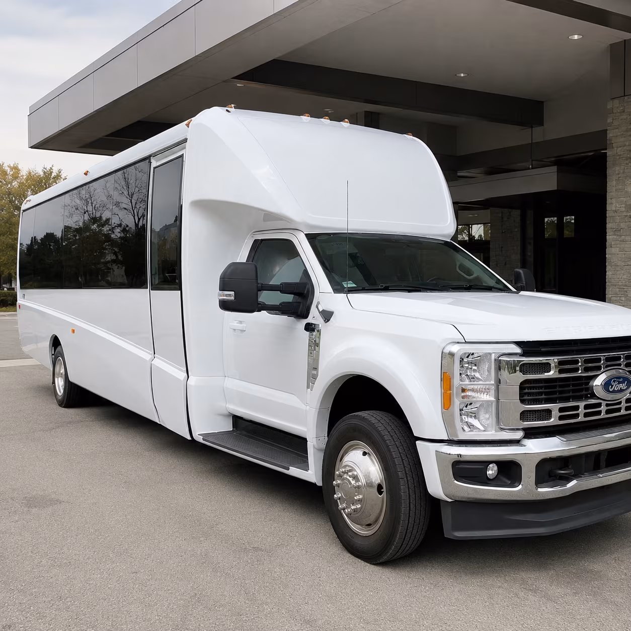 employee shuttle buses for little rock companies and corporate campuses