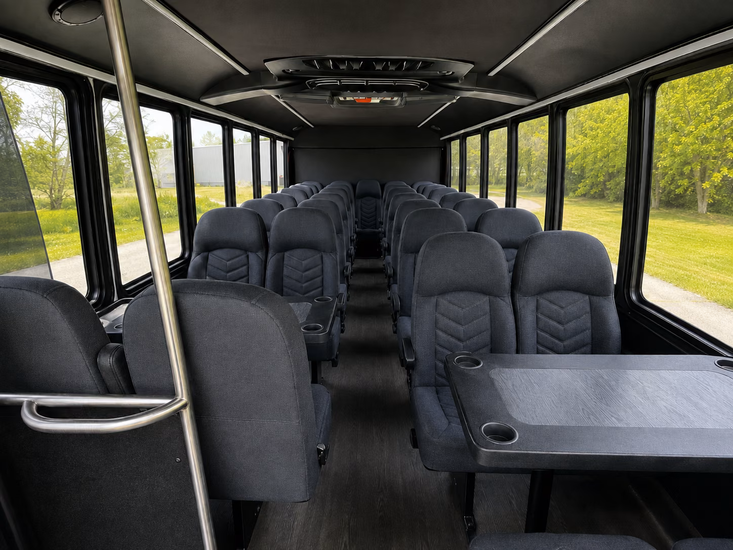 little rock 18 passenger minibus interior