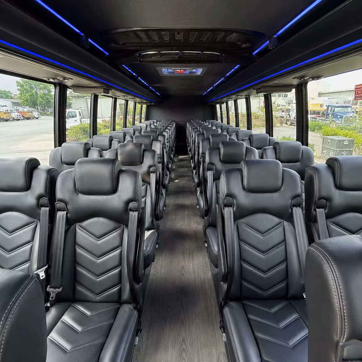 little rock 25 passenger minibus inside