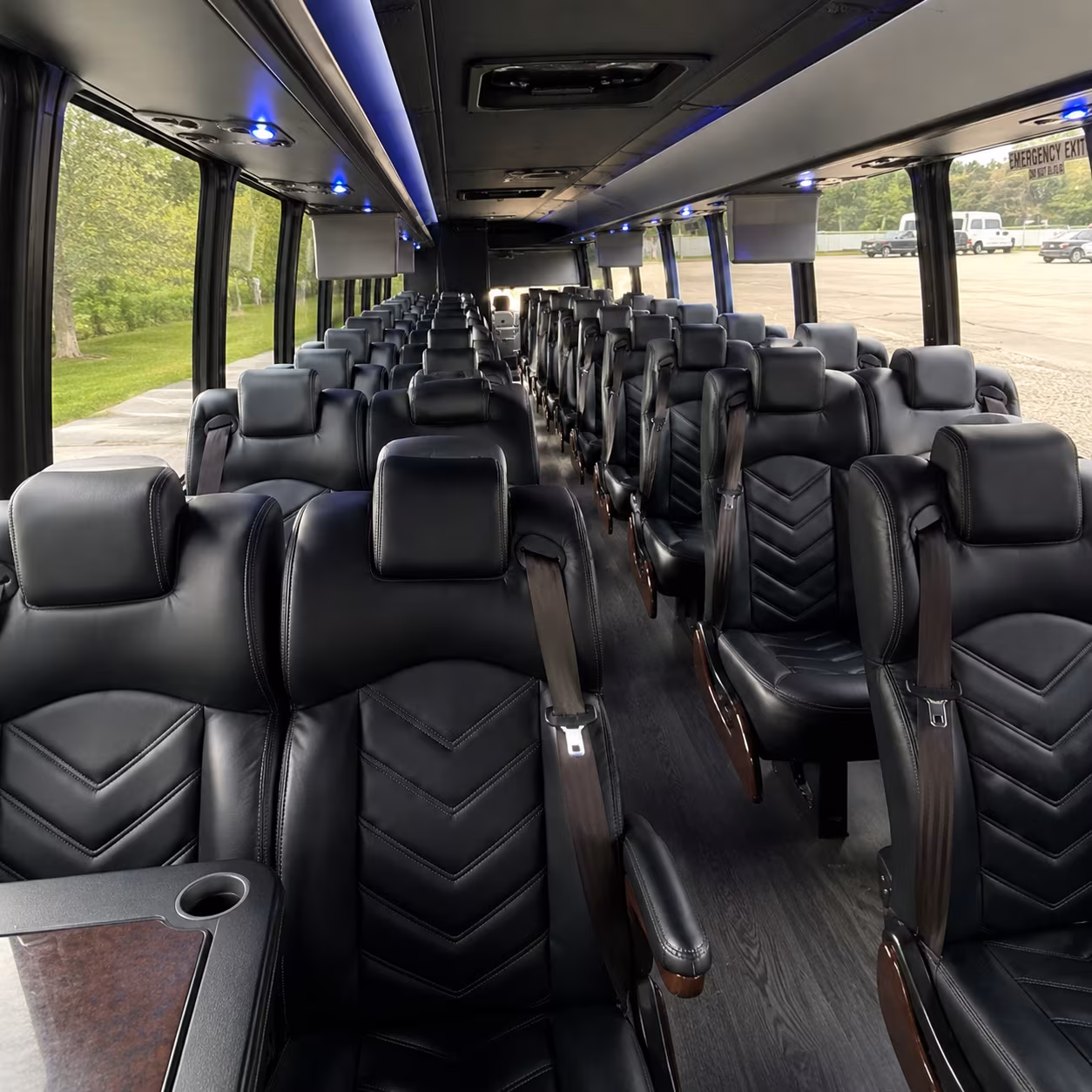 little rock 25 passenger minibus interior