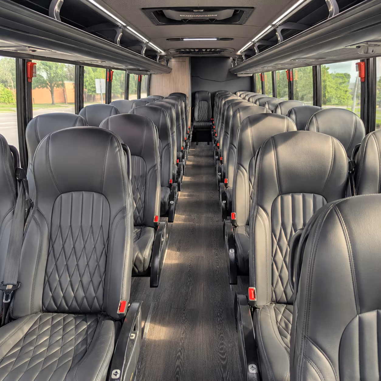 little rock 28 passenger minibus inside