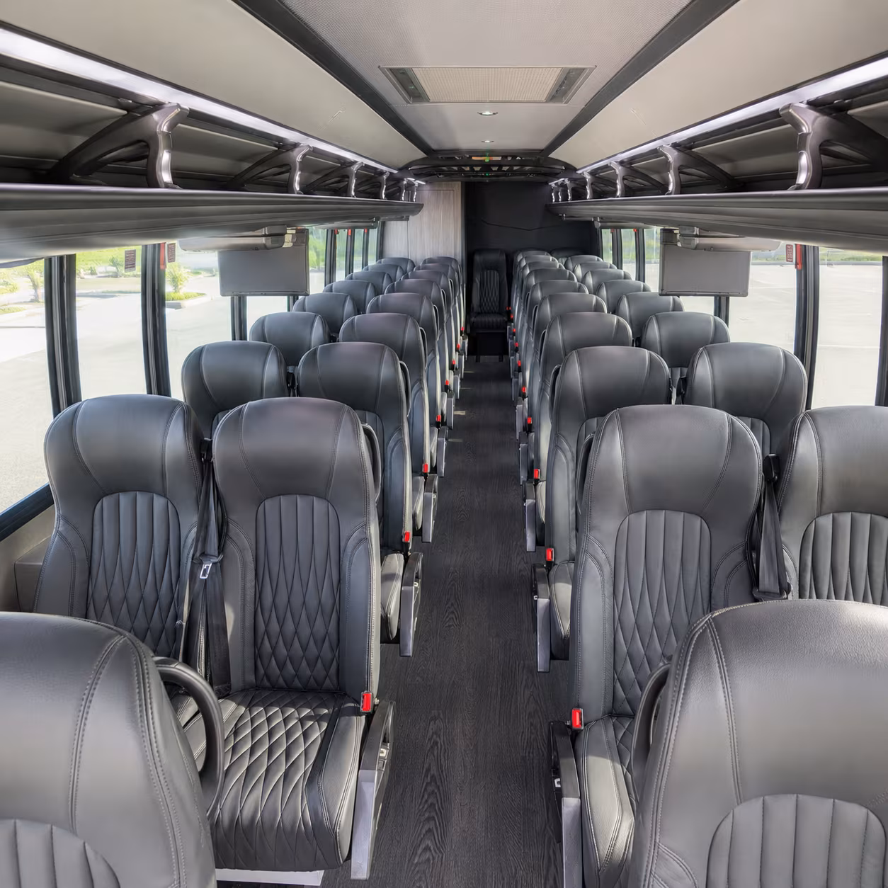 little rock 28 passenger minibus interior