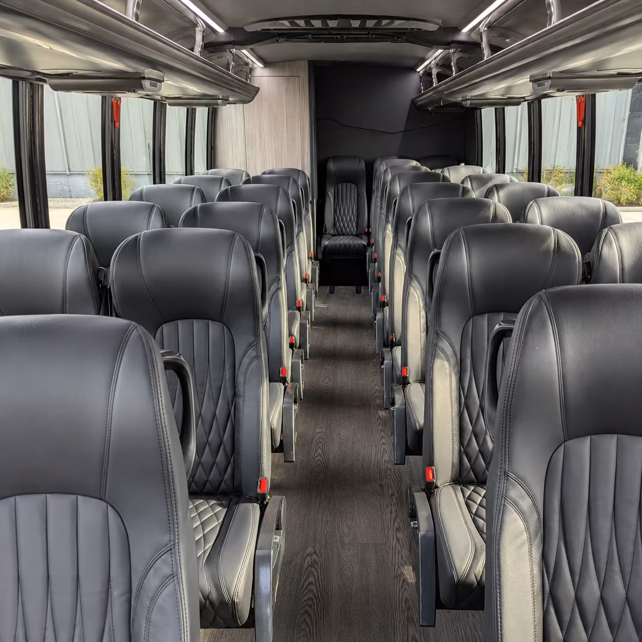 little rock 35 passenger minibus interior