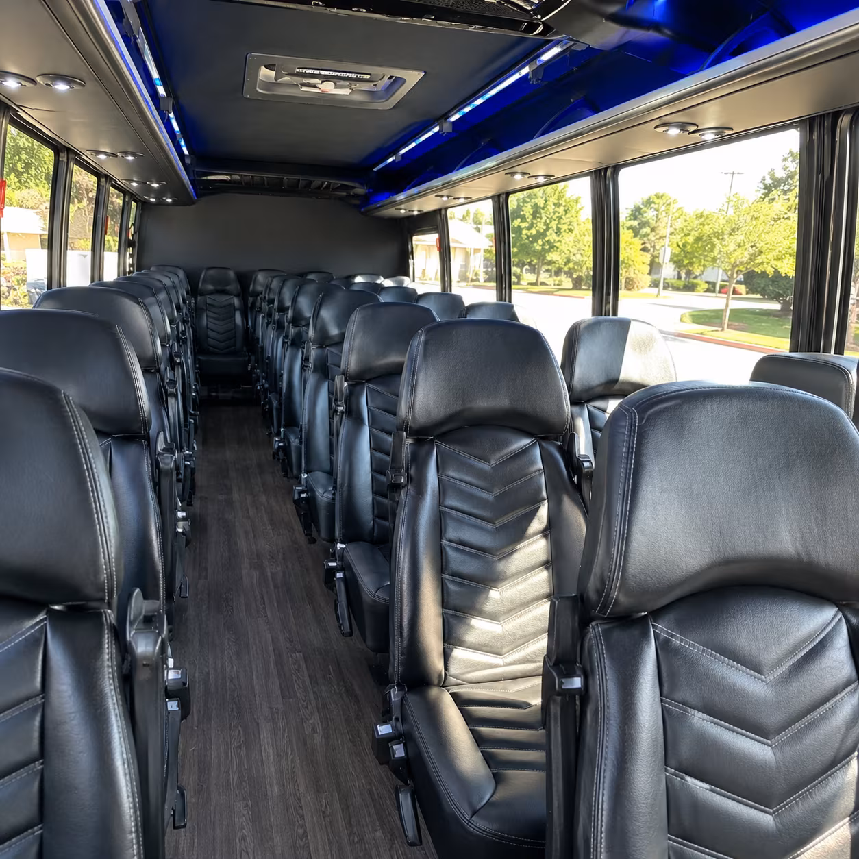 little rock concert transportation onboard seating