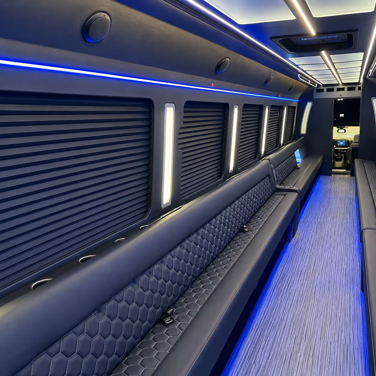 little rock party bus interior
